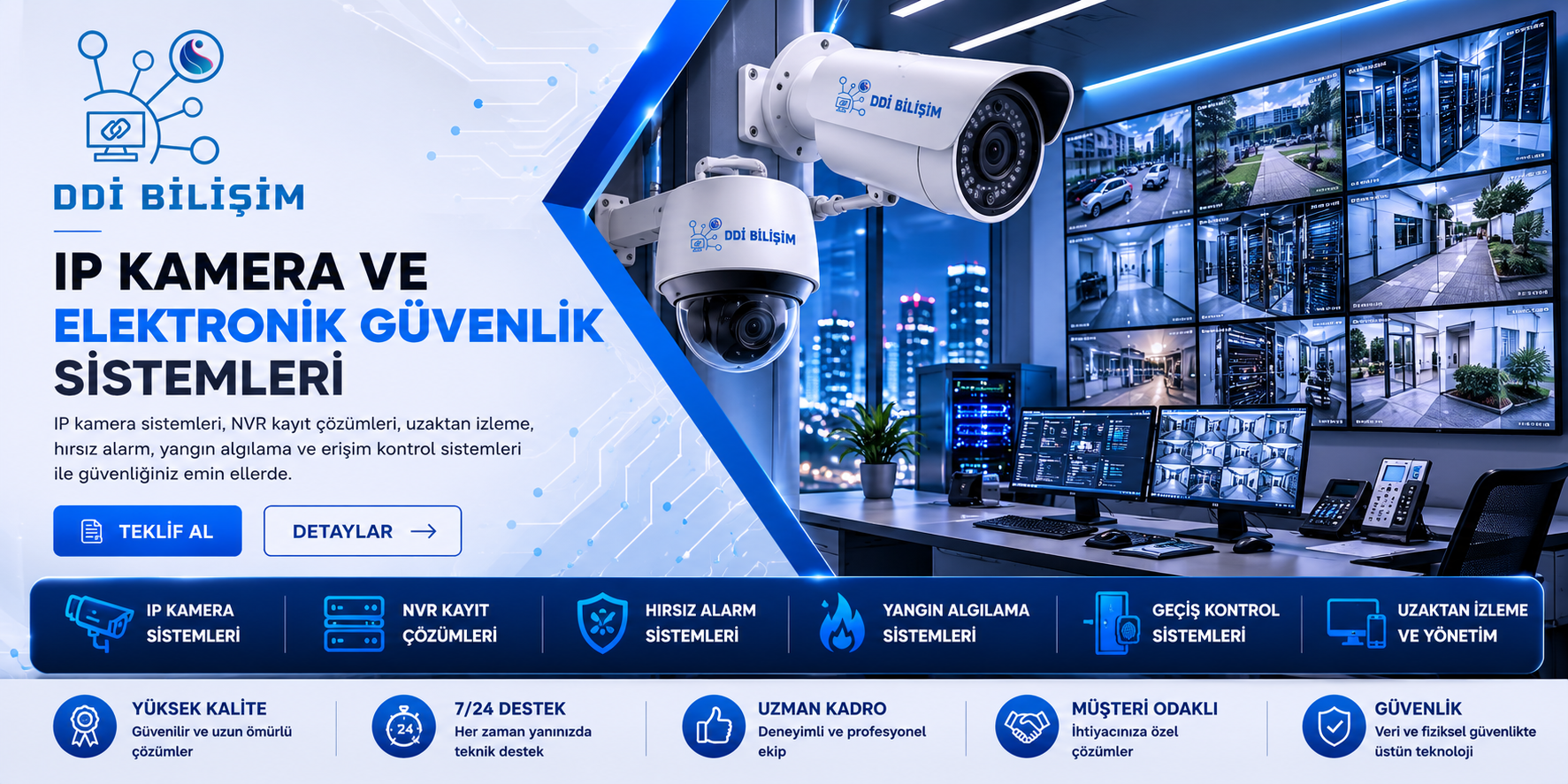 IP KAMERA VE ELEKTRONİK GÜVENLİK SİSTEMLERİ